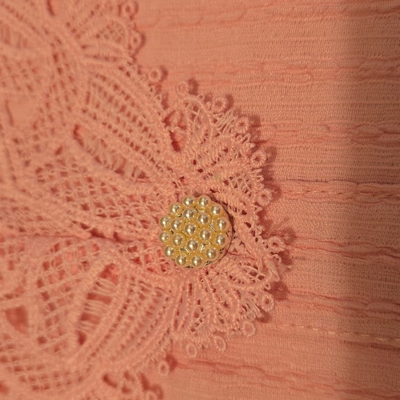 Splash Pink Crop Top Short Sleeve Size 6 - Picture 3 of 5